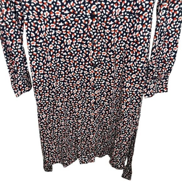 Boden Navy Blue/Red Multi Julia Animal Print Jersey Shirt Dress Size 10 - Picture 5 of 11